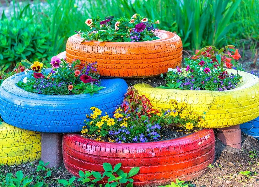 10 ideas para decorar tu jardín reciclando
